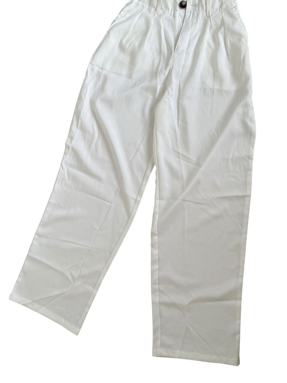 Women’s White Two Piece Set Vest Top & Wide Leg Pants Size M Resort Vacation Out - Picture 6 of 7